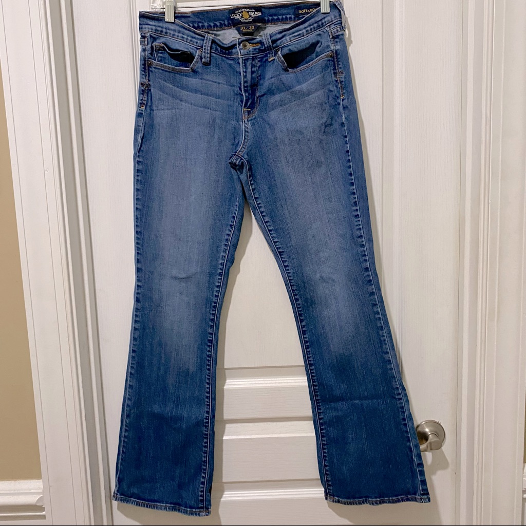 Lucky Brand Sofia Boot Cut Flare Jeans Size 10  30 Stretch Denim
